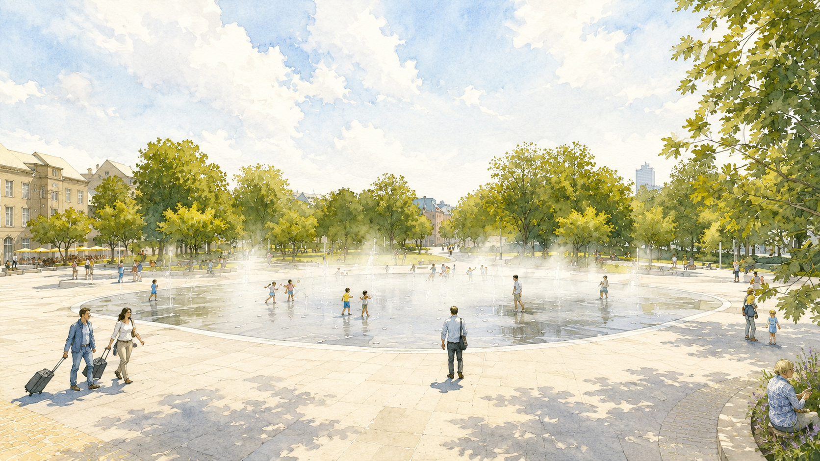 Sint-Jansplein · Fonteinen